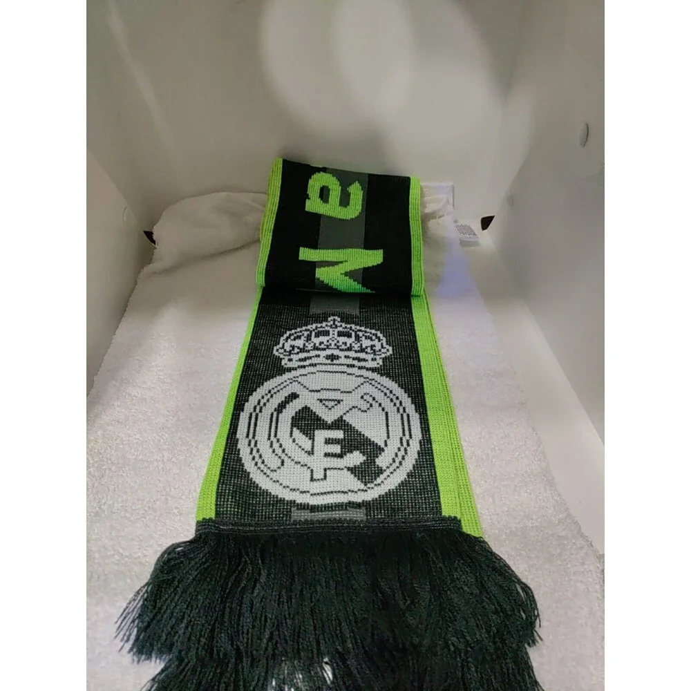 Adidas Real Madrid Scarf Deepest Space/Grey/Solar Yellow Hala Madrid Soccer Frin